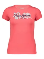 Koszulki i topy damskie - Pepe Jeans Koszulka w kolorze koralowym - miniaturka - grafika 1
