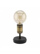 Lampy stojące - TK Lighting Lampa lampka oprawa stołowa Retro 1x60W E27 czarna/złota 2971 - miniaturka - grafika 1