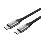 Kable USB - Wzmacniany Szybki Kabel Usb-c 3A 1m Metalowy Wtyk - miniaturka - grafika 1