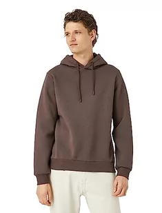 Koton Męska bluza z kapturem Basic Hoodie Long Sleeve, 542 (brązowy), M - Bluzy męskie - miniaturka - grafika 1