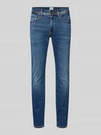 Spodnie męskie - Jeansy o kroju tapered fit z 5 kieszeniami model ‘CHRIS’ - miniaturka - grafika 1