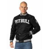 Kurtki i kamizelki sportowe męskie - Pit Bull Kurtka Przejściowa Męska Varsity Tyrani 2 Black - miniaturka - grafika 1