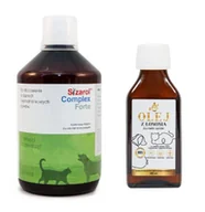 Suplementy i witaminy dla psów - BIOVICO Sizarol Forte 500 ml + Lab-V Olej z Łososia 100% Dla Psa i Kota w Każdym Wieku 100ml Tłoczony Na Zimno GRATIS!!! - miniaturka - grafika 1