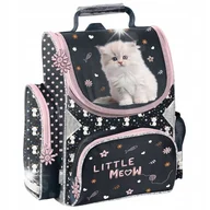 Plecaki szkolne i tornistry - TORNISTER PLECAK SZKOLNY DO 1 KLASY DLA DZIEWCZYNKI KOT KOTEK PIÓRNIK WOREK - miniaturka - grafika 1