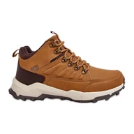 Buty trekkingowe męskie - Ocieplane Sneakersy Męskie Brązowe Big Star MM174158 - miniaturka - grafika 1