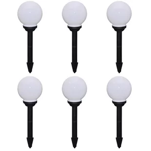 vidaXL Lampy do oświetlenia ścieżki, 6 szt, LED, 20 cm, ze szpikulcami - Lampy ogrodowe - miniaturka - grafika 1
