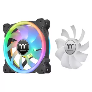 THERMALTAKE SWAFAN 12 RGB +KONTROLER +ZAMIENNE ŁOPATKI (REVERSE) - BLACK CL-F137-PL12SW-A - Tuning komputera - akcesoria - miniaturka - grafika 1