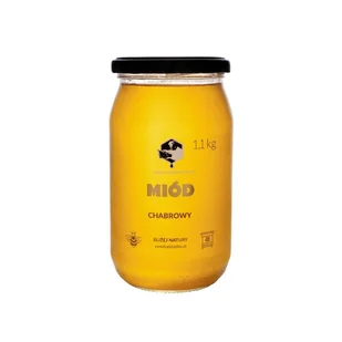 Miód chabrowy 1,1 kg Pasieka Dziadka Brunona - Miód - miniaturka - grafika 1