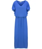 Sukienki - ZWIEWNA Sukienka MAXI z gumką w Pasie-54 - miniaturka - grafika 1