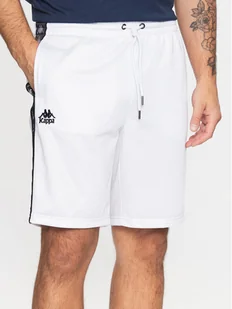 Kappa Szorty sportowe 313019 Biały Regular Fit - Spodenki męskie - miniaturka - grafika 1