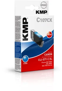 KMP C107CX nabój z tuszem Cyjan - Tusze zamienniki - miniaturka - grafika 1