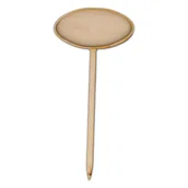 Dekoratorstwo - EKO-DECO, tabliczka, owalna na patyku z ramką - miniaturka - grafika 1