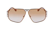 Okulary przeciwsłoneczne - KARL LAGERFELD KL339S okulary przeciwsłoneczne, błyszczące srebro, jeden rozmiar, Błyszczące srebro, rozmiar uniwersalny - miniaturka - grafika 1
