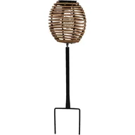 Lampy ogrodowe - PROGARDEN Kula rattan Lampka solarna - miniaturka - grafika 1