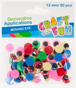 Craft With Fun Ozdoba dekoracyjna, Kolorowe oczy - Scrapbooking - miniaturka - grafika 1