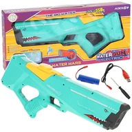 Zabawki militarne - Pistolet na Wodę Elektryczny Miotacz Rekin Automatyczny - Zielony - miniaturka - grafika 1