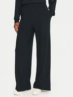 Spodnie sportowe damskie - Roxy Spodnie dresowe Surfing By Sunlight ERJFB03495 Czarny Wide Leg - miniaturka - grafika 1