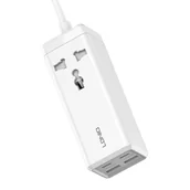 Listwy zasilające - Listwa zasilająca z 1 gniazdem AC, 2x USB, 2x USB-C LDNIO SC1418, 2500W (biała) - miniaturka - grafika 1