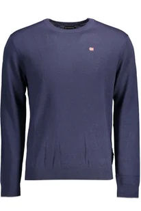 NIEBIESKI SWETER MĘSKI NAPAPIJRI - Swetry męskie - miniaturka - grafika 1