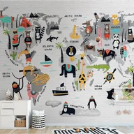 Tapety - Tapeta panoramiczna dziecięca Metropolitain Stories Mapa 371 x 280 cm - miniaturka - grafika 1