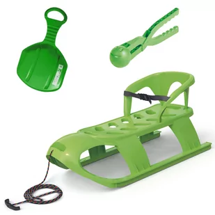 Sanki Z Oparciem Bezzy Seat + Ślizg + Śnieżkomat - Sanki i ślizgacze - miniaturka - grafika 1