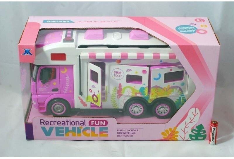 Madej Food Truck Różowy światło dźwięk 34x10,5x15,5cm 5900898903863