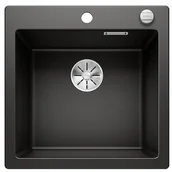 Zlewozmywaki - Blanco Zlew PLEON 5 Czarny korek auto. InFino 525952 - miniaturka - grafika 1