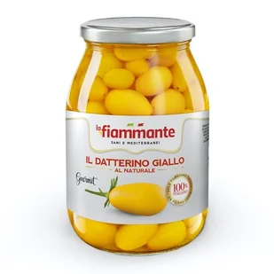 Datterino Giallo Fiammante 1 KG Włoska Doskonałość Gourmet w szklanym słoik - Pasztet i przetwory mięsne - miniaturka - grafika 1