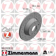 Tarcze hamulcowe - Tarcza hamulcowa ZIMMERMANN 100.3328.52 - miniaturka - grafika 1