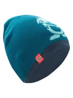 Czapki dla dzieci - Trollkids Dwustronna czapka beanie "Troll" w kolorze niebiesko-granatowym - miniaturka - grafika 1