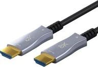 Kable - Kabel Goobay Optyczny hybrydowy kabel HDMI o bardzo dużej szybkości z Ethernetem AOC - Długość kabla 80 m - miniaturka - grafika 1