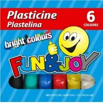 Hasta Plastelina 6 kolorów Fun Joy 220437 Wb - Masy plastyczne - miniaturka - grafika 1