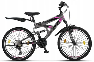 Dziecięcy rower górski 24 MTB 21 biegów Stopka Stalowy Góral - Rowery - miniaturka - grafika 1