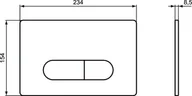 Przyciski spłukujące - Ideal Standard ProSys Oleas Przycisk WC chrom mat R0117JG - miniaturka - grafika 1