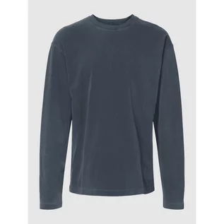 Bluzy męskie - Bluza z bawełny z wyhaftowanym logo - Marc O'Polo - grafika 1
