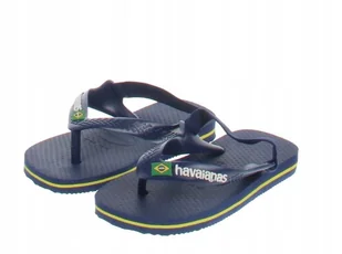 HAVAIANAS GRANATOWE SANDAŁKI DZIECIĘCE Z WZOREM FLAGI BRAZYLII 22 JWI - Havaianas - Buty dla dziewczynek HAVAIANAS GRANATOWE SANDAŁKI DZIECIĘCE Z WZOREM FLAGI BRAZYLII 22 JWI - Havaianas - Buty dla dziewczynek - miniaturka - grafika 1