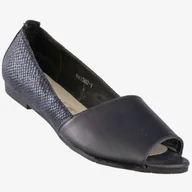 Baleriny - Baleriny Damskie Ekoskóra Buty Eleganckie Jezzi Granatowe MR1582-1 Niebieski 39 - miniaturka - grafika 1