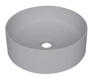 Umywalka nablatowa granitowa Silia szary metalik Deante - Umywalki - miniaturka - grafika 1