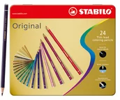 Kredki, ołówki, pastele i pisaki - Kredki Stabilo Original 24 Szt. Opakowanie Metalowe - miniaturka - grafika 1