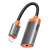 Adaptery i przejściówki - Adapter Lightning do AUX mini jack 3.5mm, Mcdodo CA06719 (czarny) - miniaturka - grafika 1