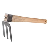 Pozostałe narzędzia ogrodowe - Mała motyka ogrodowa, motyka ręczna, motyka botaniczna, motyka jednoręczna, motyka ogrodowa z drewnianym trzonkiem, narzędzie ogrodowe, trójzębny drew - miniaturka - grafika 1