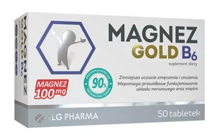 ALG PHARMA POLAND SP. Z O.O. SP.K. ALG PHARMA POLAND SP Z O.O SP.K Magnez Gold B6 50 tabletek - Witaminy i minerały - miniaturka - grafika 1