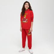 Spodnie i spodenki dla dziewczynek - Sinsay - Spodnie dresowe Grinch - Czerwony - miniaturka - grafika 1