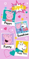 Ręczniki - Ręcznik Plażowy Kąpielowy 140X70 Świnka Peppa Pig - miniaturka - grafika 1