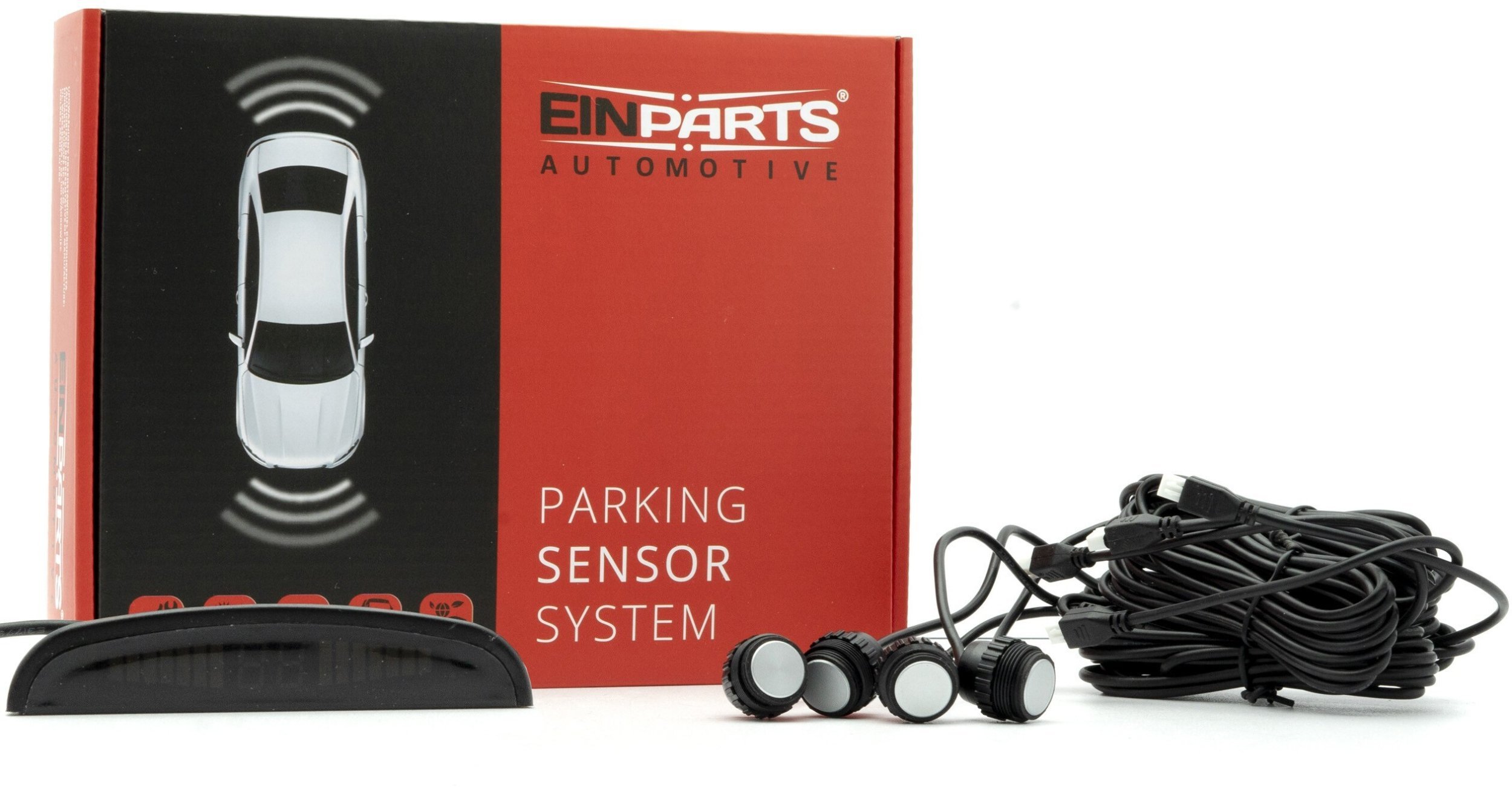 Einparts Automotive EINPARTS CZUJNIKI PARKOWANIA EPP5800 DO SAMOCHODU FLUSH MOUNT SREBRNY NO 45