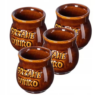 Kubek kamionkowy z napisem Olympia 0.25L, 4 szt. - Kubki - miniaturka - grafika 1