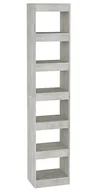 Regały - Wysoki regał na książki w kolorze szarego betonu K4-C63 - miniaturka - grafika 1