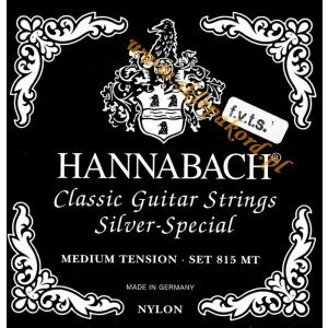 Hannabach 652551 Klassikgitarrensaiten Serie 815 F.V.T.S Medium/High Tension Silver Special - FMT Satz 652551 - Struny gitarowe  - miniaturka - grafika 1