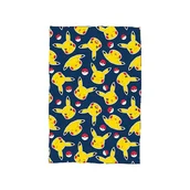 Koce i narzuty dla dzieci - Character World Pokemon Koc polarowy, super miękki, ciepły, wzór pikachu i Pokeball, idealny do domu, sypialni, noclegu i na kemping, rozmiar 100 x 150 cm, niebieski - miniaturka - grafika 1