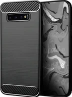 Etui i futerały do telefonów - Hello Case ETUI DO SAMSUNG GALAXY S10 PANCERNE KARBON CASE CZARNE - miniaturka - grafika 1
